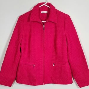 Coldwater Creek Zipper down Pink Jacket NWT